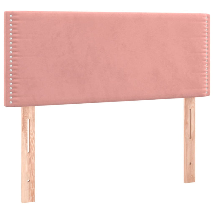 Pat box spring cu saltea, negru, 120x190 cm, catifea - WALTI WALTI