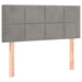 Pat box spring cu saltea, gri deschis, 120x190 cm, catifea - WALTI WALTI