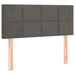 Pat box spring cu saltea, gri închis, 120x190 cm, catifea - WALTI WALTI
