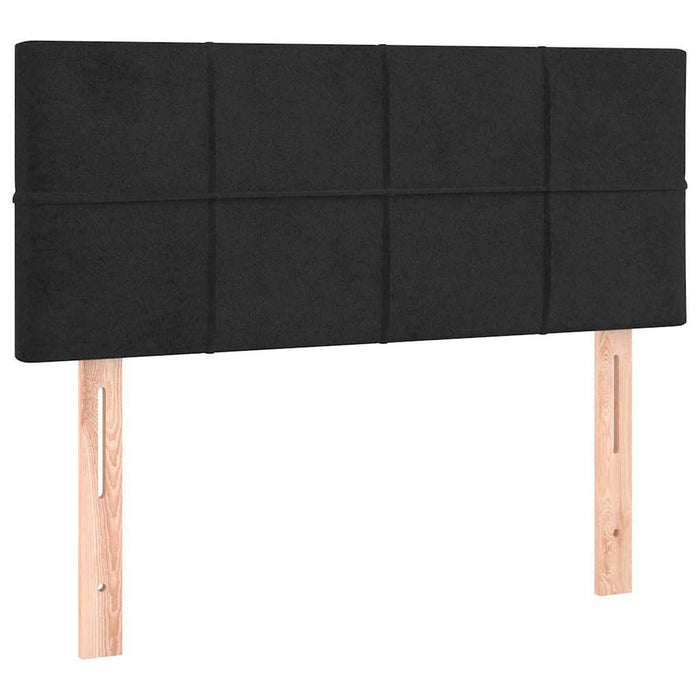 Pat box spring cu saltea, negru, 120x190 cm, catifea - WALTI WALTI