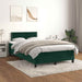 Pat box spring cu saltea, verde închis, 120x190 cm, catifea - WALTI WALTI