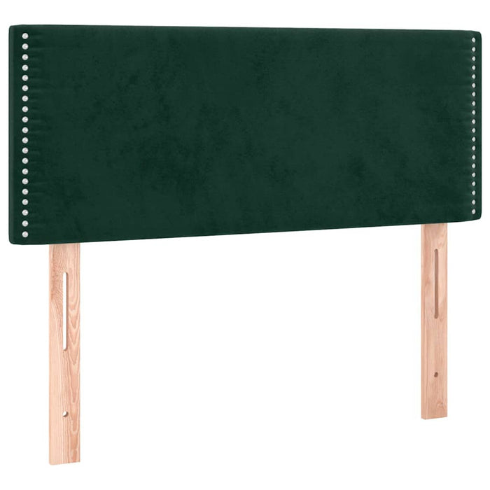 Pat box spring cu saltea, verde închis, 120x190 cm, catifea - WALTI WALTI