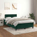 Pat box spring cu saltea, verde închis, 120x190 cm, catifea - WALTI WALTI