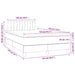 Pat box spring cu saltea, negru, 120x190 cm, catifea - WALTI WALTI
