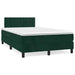 Pat box spring cu saltea, verde închis, 120x190 cm, catifea - WALTI WALTI