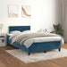 Pat box spring cu saltea, albastru închis, 120x190 cm, catifea - WALTI WALTI