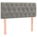 Pat box spring cu saltea, gri deschis, 120x190 cm, catifea - WALTI WALTI