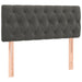 Pat box spring cu saltea, gri închis, 120x190 cm, catifea - WALTI WALTI
