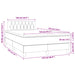 Pat box spring cu saltea, gri închis, 120x190 cm, catifea - WALTI WALTI