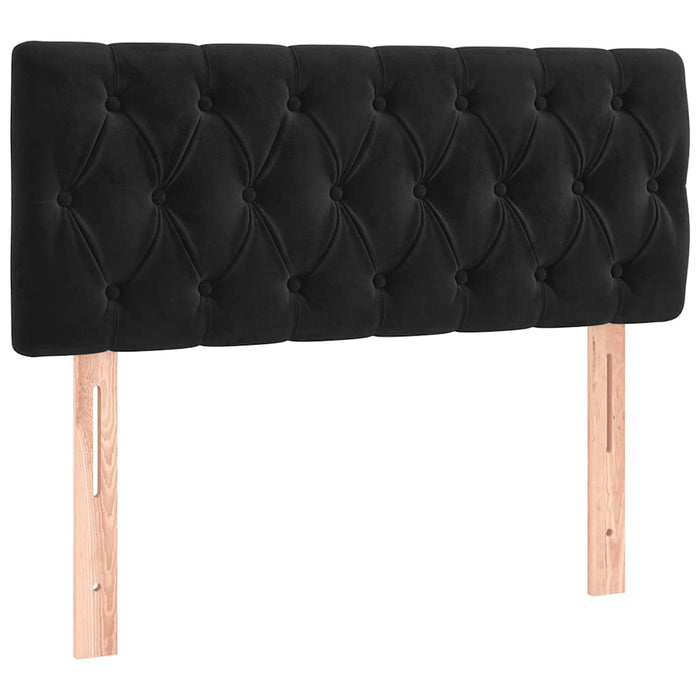 Pat box spring cu saltea, negru, 120x190 cm, catifea - WALTI WALTI