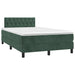Pat box spring cu saltea, verde închis, 120x190 cm, catifea - WALTI WALTI