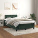 Pat box spring cu saltea, verde închis, 120x190 cm, catifea - WALTI WALTI