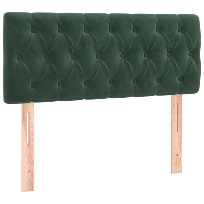 Pat box spring cu saltea, verde închis, 120x190 cm, catifea - WALTI WALTI