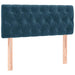 Pat box spring cu saltea, albastru închis, 120x190 cm, catifea - WALTI WALTI