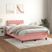 Pat box spring cu saltea, negru, 120x190 cm, catifea - WALTI WALTI