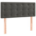 Pat box spring cu saltea, gri închis, 120x190 cm, catifea - WALTI WALTI