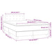 Pat box spring cu saltea, verde închis, 120x190 cm, catifea - WALTI WALTI