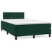 Pat box spring cu saltea, verde închis, 120x190 cm, catifea - WALTI WALTI