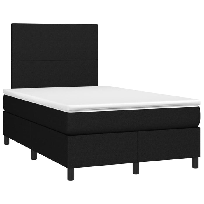 Pat box spring cu saltea, negru, 120x190 cm, catifea - WALTI WALTI