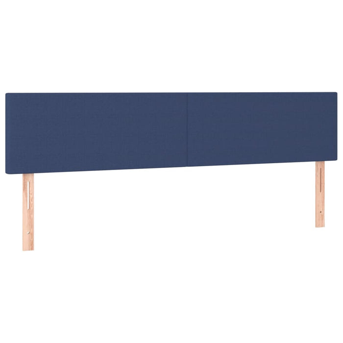Pat box spring cu saltea, albastru, 120x190 cm, material textil - WALTI WALTI