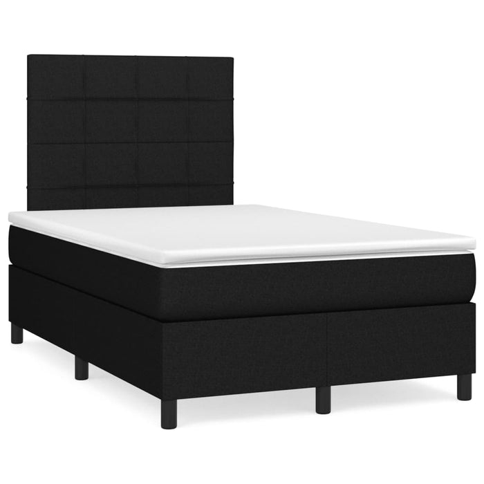 Pat box spring cu saltea, negru, 120x190 cm, catifea - WALTI WALTI