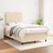 Pat continental cu saltea, crem, 120x190 cm, textil - WALTI WALTI