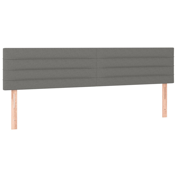 Pat box spring cu saltea, gri închis, 120x190 cm, textil - WALTI WALTI