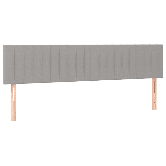 Pat box spring cu saltea, gri deschis, 120x190 cm, textil - WALTI WALTI