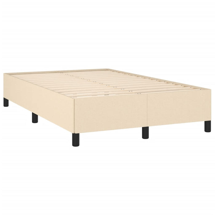 Pat continental cu saltea, crem, 120x190 cm, textil - WALTI WALTI