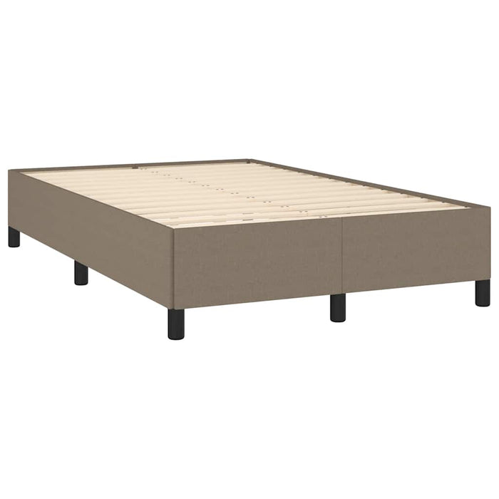 Pat box spring cu saltea, taupe, 120x190 cm material textil - WALTI WALTI