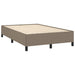 Pat box spring cu saltea, taupe, 120x190 cm material textil - WALTI WALTI