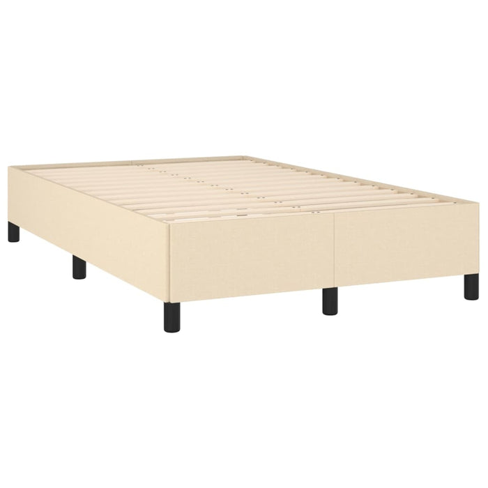 Pat continental cu saltea, crem, 120x190 cm, textil WALTI