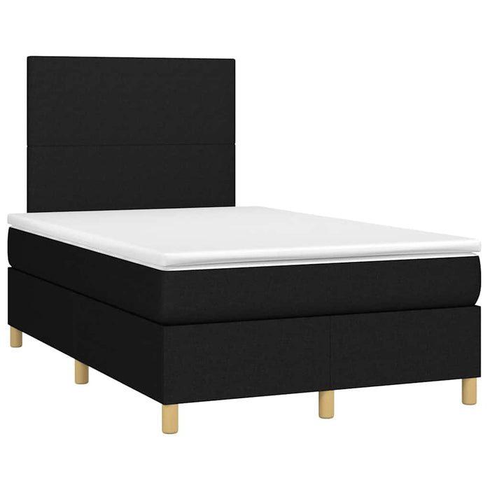 Pat box spring cu saltea, negru, 120x190 cm, catifea - WALTI WALTI