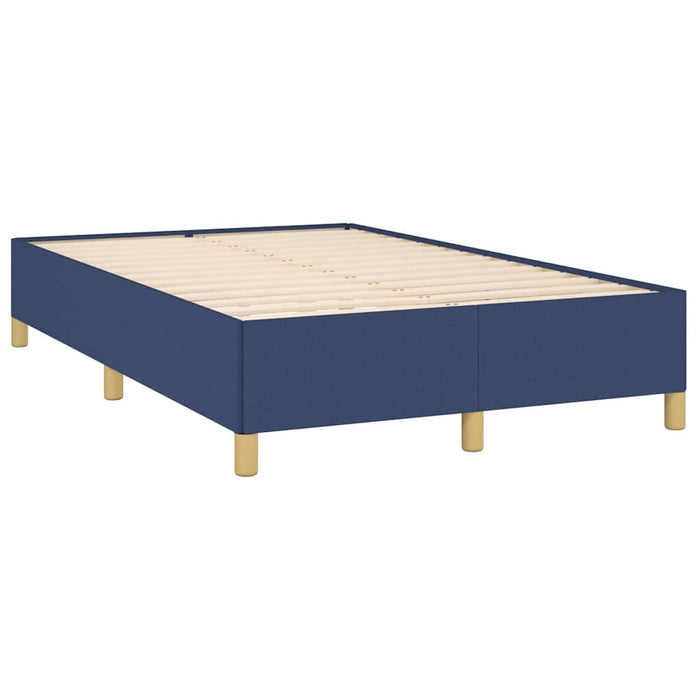 Pat box spring cu saltea, albastru, 120x190 cm, material textil - WALTI WALTI
