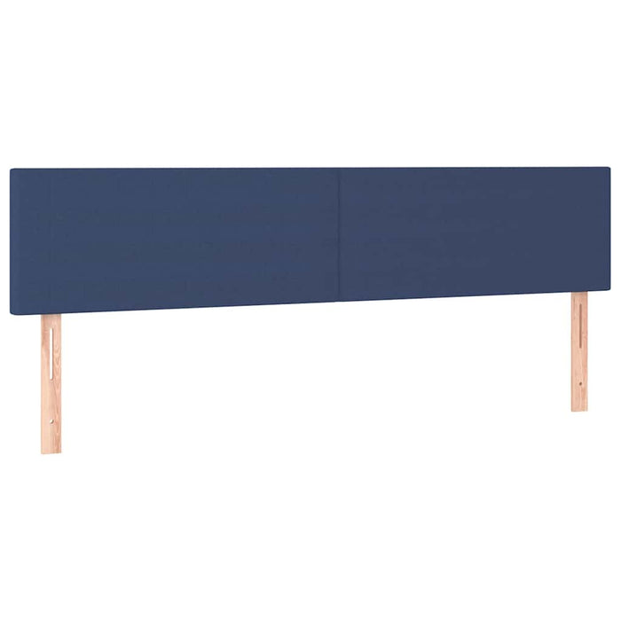 Pat box spring cu saltea, albastru, 120x190 cm, material textil - WALTI WALTI