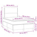 Pat box spring cu saltea, negru, 120x190 cm, catifea - WALTI WALTI