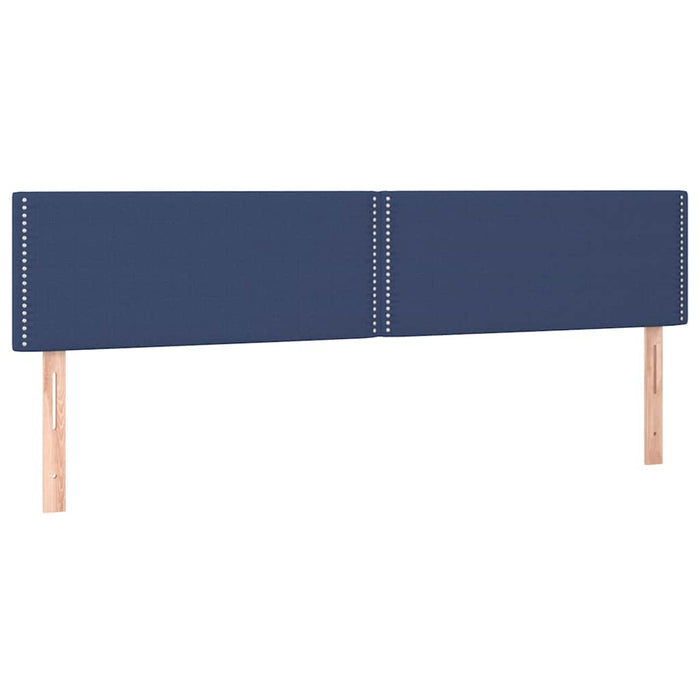 Pat box spring cu saltea, albastru, 120x190 cm, material textil - WALTI WALTI