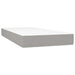 Pat box spring cu saltea, gri deschis, 120x190 cm, textil - WALTI WALTI