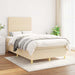 Pat continental cu saltea, crem, 120x190 cm, textil - WALTI WALTI