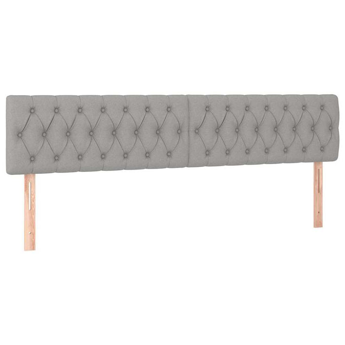 Pat box spring cu saltea, gri deschis, 120x190 cm, textil - WALTI WALTI
