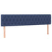 Pat box spring cu saltea, albastru, 120x190 cm, material textil - WALTI WALTI