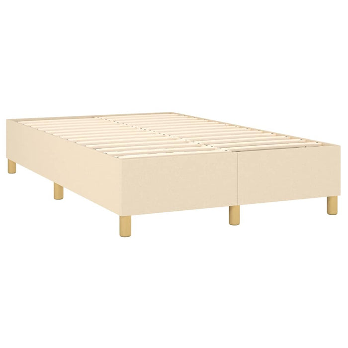 Pat continental cu saltea, crem, 120x190 cm, textil WALTI
