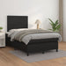 Pat box spring cu saltea, negru, 120x190 cm, piele ecologică - WALTI WALTI