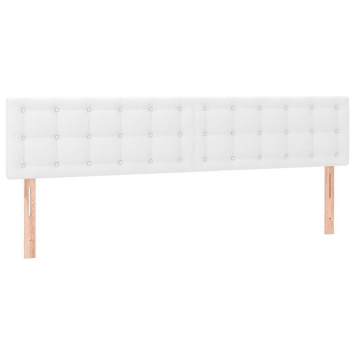 Pat box spring cu saltea, alb, 120x190 cm, piele ecologică - WALTI WALTI