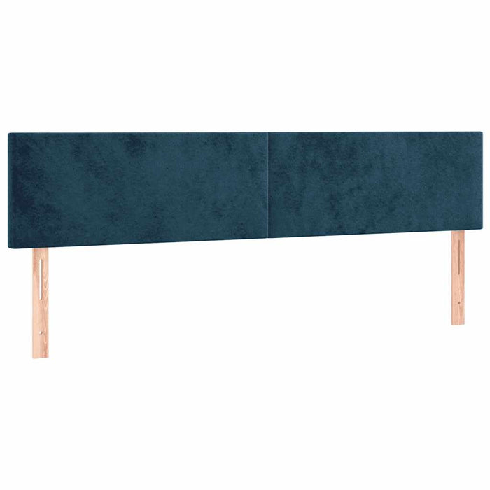 Pat box spring cu saltea, albastru închis, 120x190 cm, catifea - WALTI WALTI