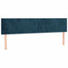 Pat box spring cu saltea, albastru închis, 120x190 cm, catifea - WALTI WALTI