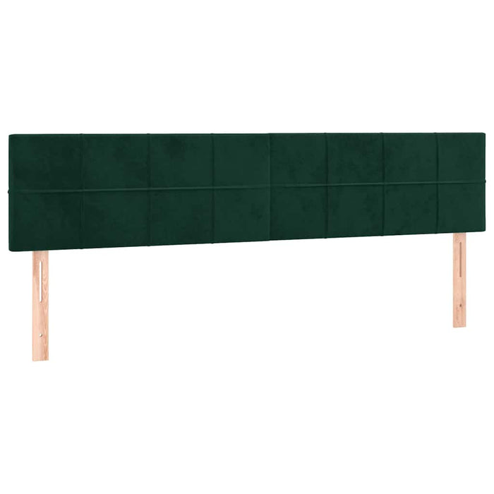 Pat box spring cu saltea, verde închis, 120x190 cm, catifea - WALTI WALTI
