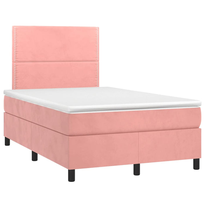 Pat box spring cu saltea, negru, 120x190 cm, catifea - WALTI WALTI