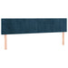 Pat box spring cu saltea, albastru închis, 120x190 cm, catifea - WALTI WALTI