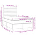 Pat box spring cu saltea, gri închis, 120x190 cm, catifea - WALTI WALTI